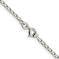 Sterling Silver 2mm Open Elongated Link Chain - 6