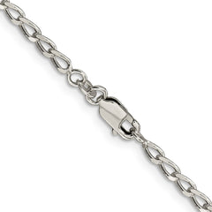 Sterling Silver 2.8mm Open Elongated Link Chain - 5