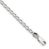 Sterling Silver 2.8mm Open Elongated Link Chain - 2