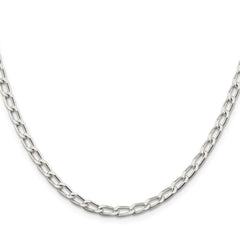 Sterling Silver 4.3mm Open Elongated Link Chain - 5