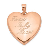 Sterling Silver Rose-tone Forever In My Heart Ash Holder Heart Locket