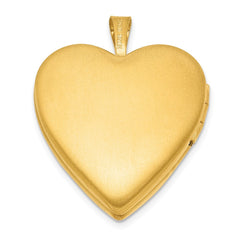 1/20 Gold Filled Polished and Satin 20mm Heart Locket