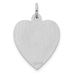 Sterling Silver Rhodium-plated Engraveable Boy Disc Charm - 2