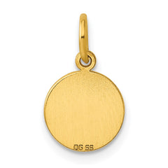 Sterling Silver GP Engraveable Round Polished Disc Charm - 53