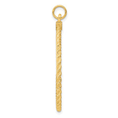 Sterling Silver GP Engraveable Round with Rope Polished Disc - 4