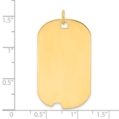 Sterling Silver GP Engraveable Dog Tag Disc Charm - 2