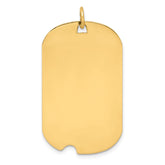 Sterling Silver GP Engraveable Dog Tag Disc Charm - 3