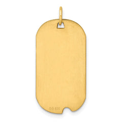 Sterling Silver GP Engraveable Dog Tag Polished Disc Charm - 3