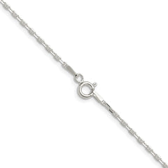 Sterling Silver Polished and D/C 1.75mm Mariner Link Chain - 6