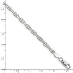 Sterling Silver Polished and D/C 3.75mm Mariner Link Chain - 2