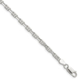 Sterling Silver Polished and D/C 3.75mm Mariner Link Chain - 2
