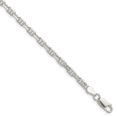Sterling Silver Polished and D/C 3.75mm Mariner Link Chain - 2