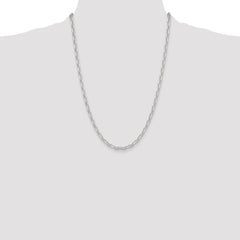 Sterling Silver Polished and D/C 4.75mm Mariner Link Chain - 5