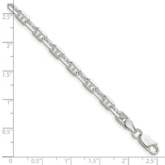 Sterling Silver Polished and D/C 4.75mm Mariner Link Chain - 7