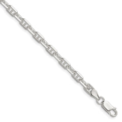 Sterling Silver Polished and D/C 4.75mm Mariner Link Chain - 7