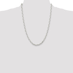 Sterling Silver Polished and D/C 5.5mm Mariner Link Chain - 5