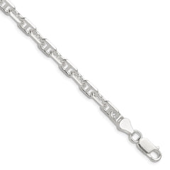 Sterling Silver Polished and D/C 5.5mm Mariner Link Chain - 3