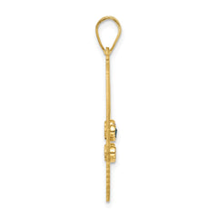 Sterling Silver/Gold-Plated 6 Birthstone with SS Bezel Easter Basket Pendan