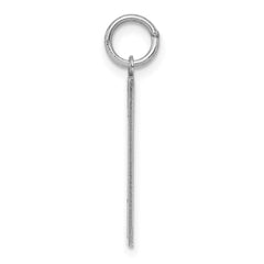 Sterling Silver/Rhodium-plated Polished Number 1 Charm - 2