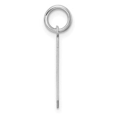 Sterling Silver/Rhodium-plated Polished Number 9 Charm - 3