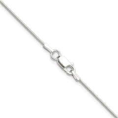 Sterling Silver Polished .90mm Octagonal Snake Chain - 4