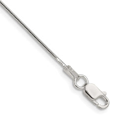 Sterling Silver Polished .90mm Octagonal Snake Chain - 4