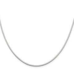 Sterling Silver 1.35mm Octagonal Snake Chain - 5