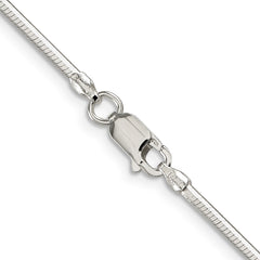 Sterling Silver 1.65mm Octagonal Snake Chain - 4