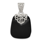 Sterling Silver Black Onyx Pendant