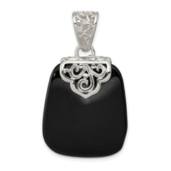 Sterling Silver Black Onyx Pendant