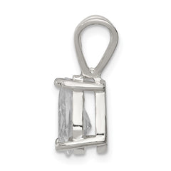 Sterling Silver Pear CZ Pendant