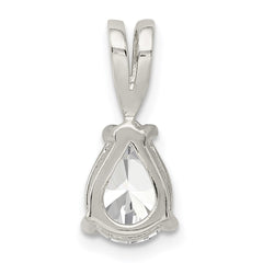 Sterling Silver Pear CZ Pendant