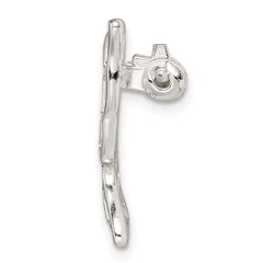 Sterling Silver Polished Butterfly Pin Brooch