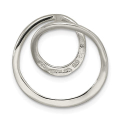 Sterling Silver Polished Circle Chain Slide