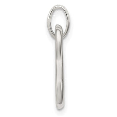 Sterling Silver Polished Open Heart Pendant - 2