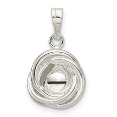 Sterling Silver Polished Synthetic Pearl Pendant