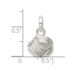 Sterling Silver Love Knot Small Pendant