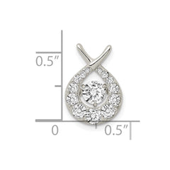 Sterling Silver Vibrant CZ Pendant