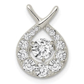 Sterling Silver Vibrant CZ Pendant
