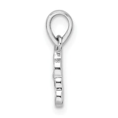 Sterling Silver Rhod-plated Multi-color Enameled Dog Children's Pendant