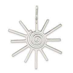 Sterling Silver Fancy Sun Pendant