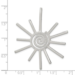 Sterling Silver Fancy Sun Pendant