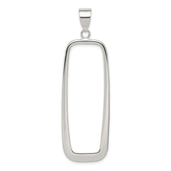 Sterling Silver Rectangle Pendant