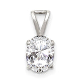 Sterling Silver CZ Pendant - 3