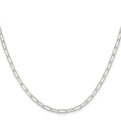 Sterling Silver Polished 2.9mm Paperclip Chain - 4