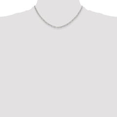 Sterling Silver Polished 3.15mm Paperclip Chain - 5