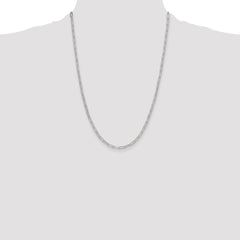 Sterling Silver Polished 3.15mm Paperclip Chain