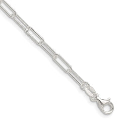 Sterling Silver Polished 3.15mm Paperclip Chain - 5
