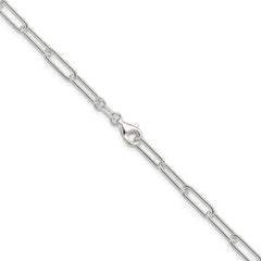 Sterling Silver Polished 3.5mm Paperclip Chain - 4