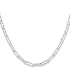 Sterling Silver Polished 4.5mm Paperclip Chain - 4